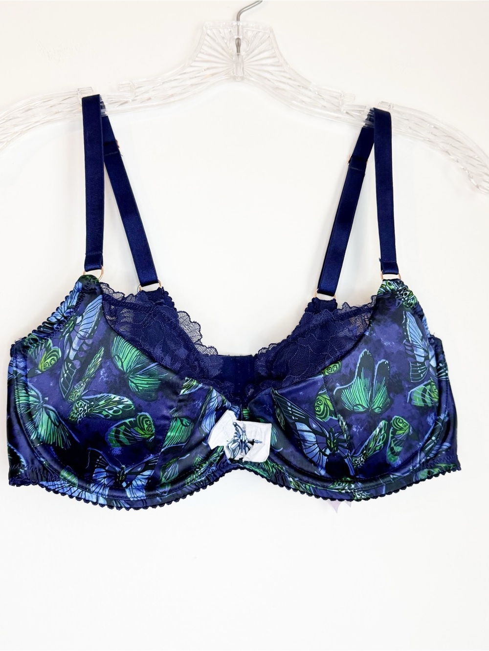 Savage X Fenty Baroque Butterfly Lace Half-Cup Underwire Bra